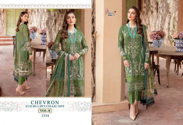 Shree Chevron Luxury Lawn Collection 8 Pakistani Salwar Suits